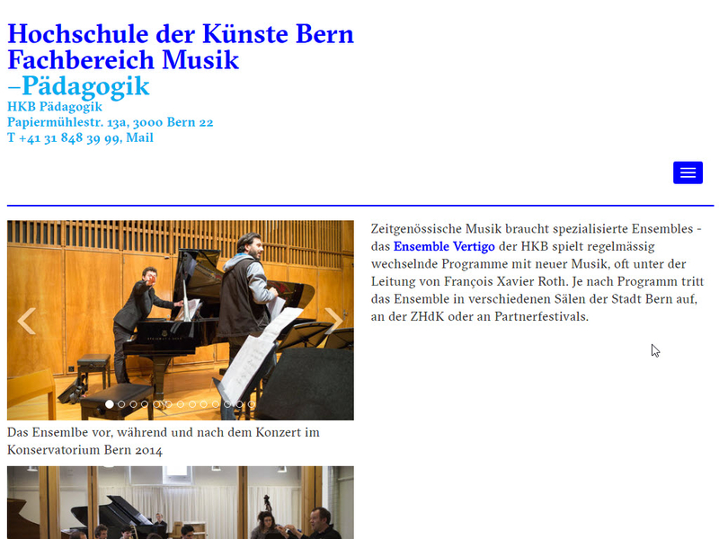 HKB Musik Websitebild