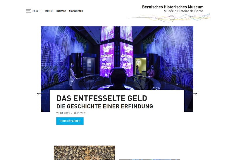 Bernisches Historisches Museum Homepagebild