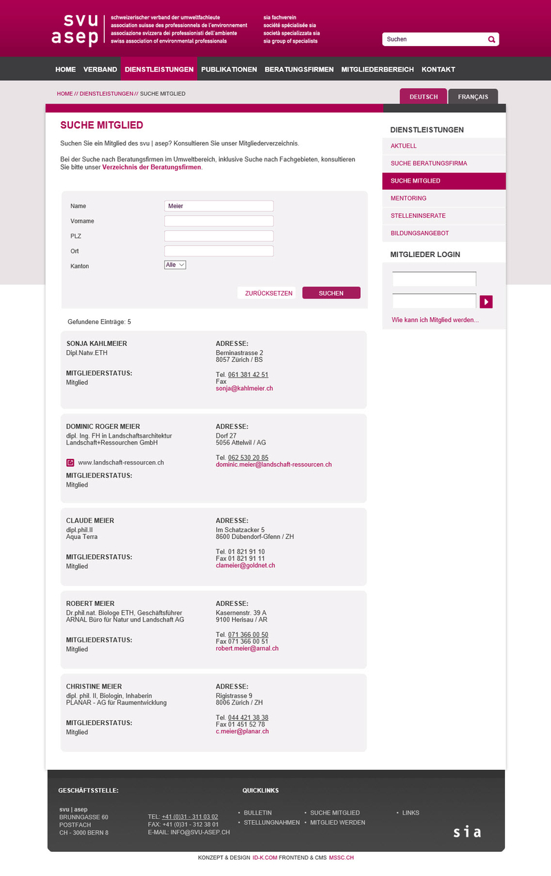 SVU-ASEP Websitebild