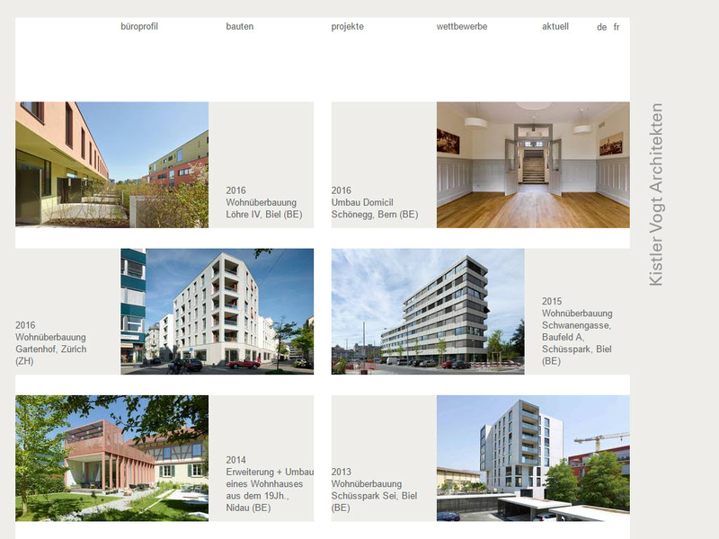 Kistler Vogt Architekten Websitebild