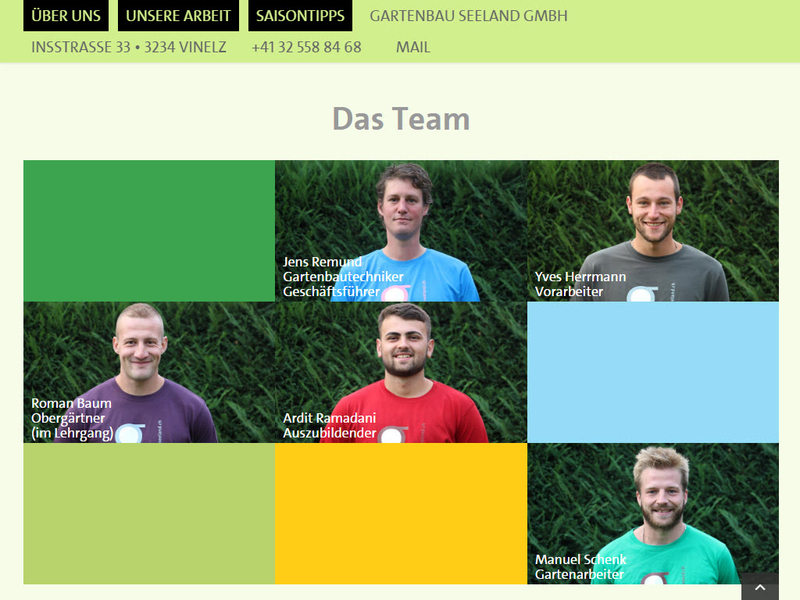 gartenbau seeland GmbH Websitebild