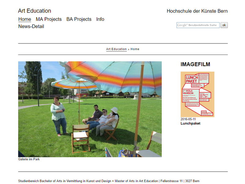 HKB arteducation Homepagebild