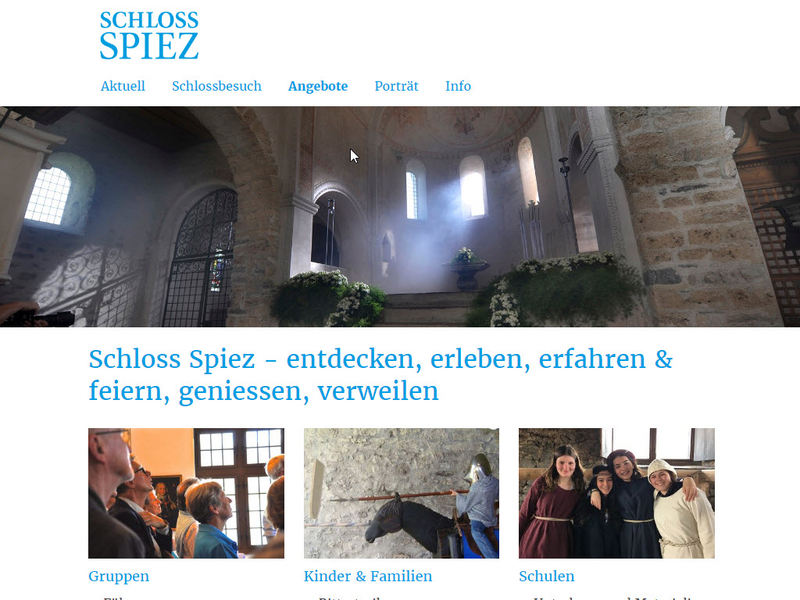 Websitebild Schloss Spiez
