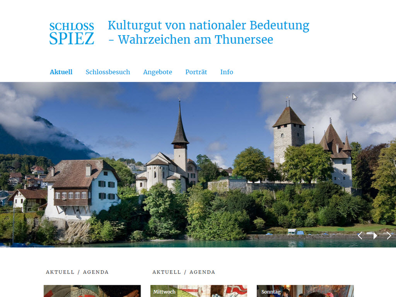 Homepage Schloss Spiez