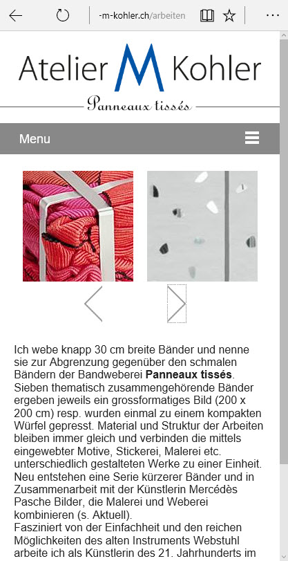 Atelier M. Kohler Websitebild